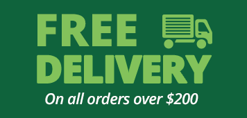 Free delivery on all orders over $200